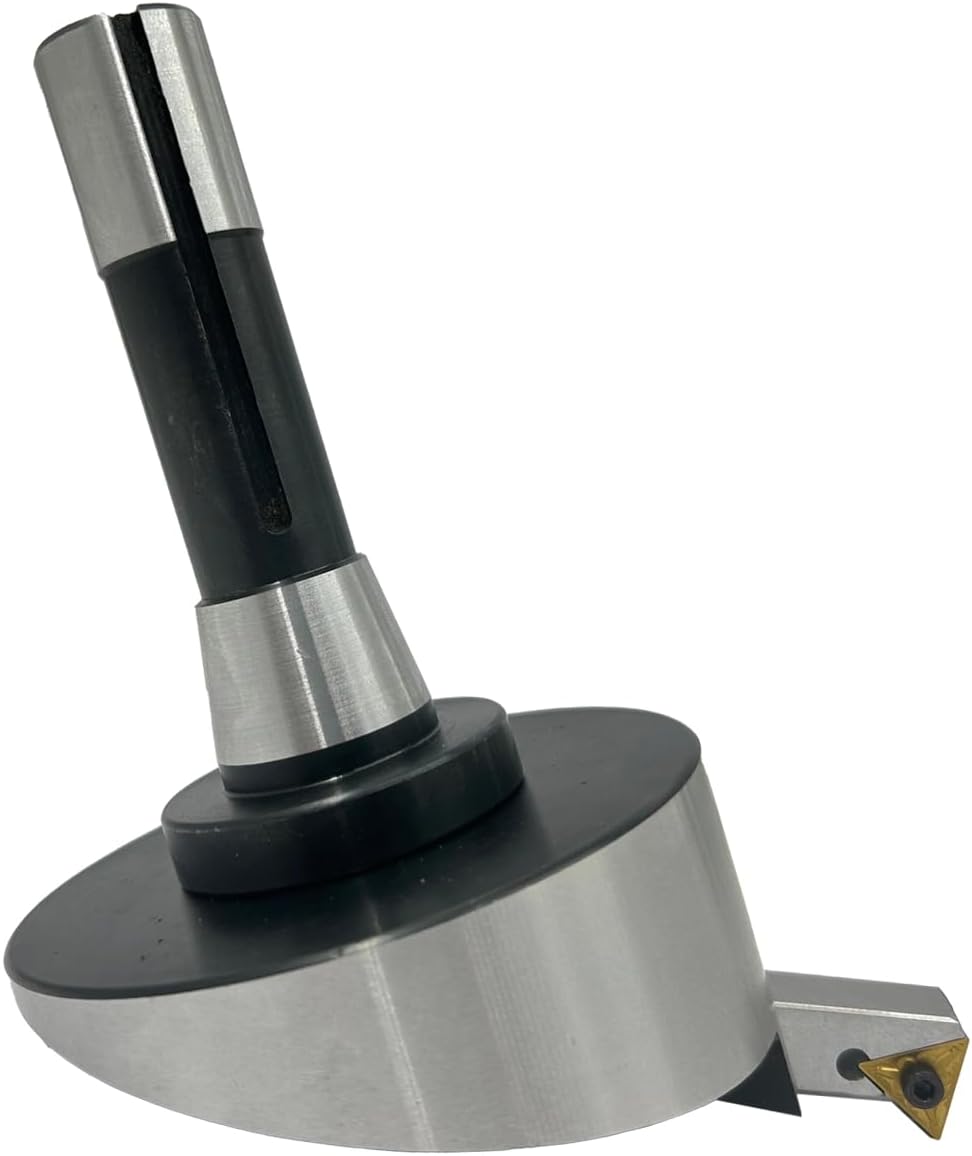 Large head size 4' Inch/ 100 mm diameter Fly cutter with Carbide Indexable tip facing tool (R8 Shank (7/16 UNF Drawbar))