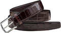 Genuine Alligator Leather Belts Buckle for Men, Crocodile Skin Belt for Mens
