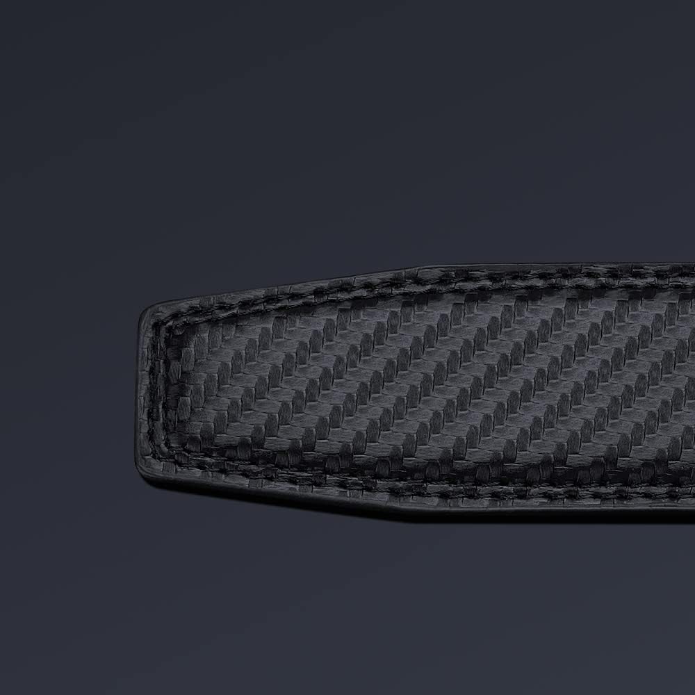 Automatic Ratchet Belt for Men - Genuine Leather Dress & Casual Use, Adjustable Buckle