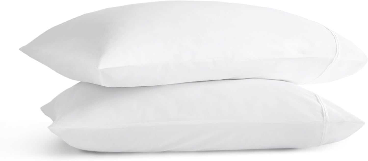 Harbor House Luxury 100% Egyptian Cotton Sheet Set, 400 Thread Count Sateen Weave, Soft & Breathable Bed Sheets with Deep Pocket, 4-Piece Queen Bedding Set, Bright White