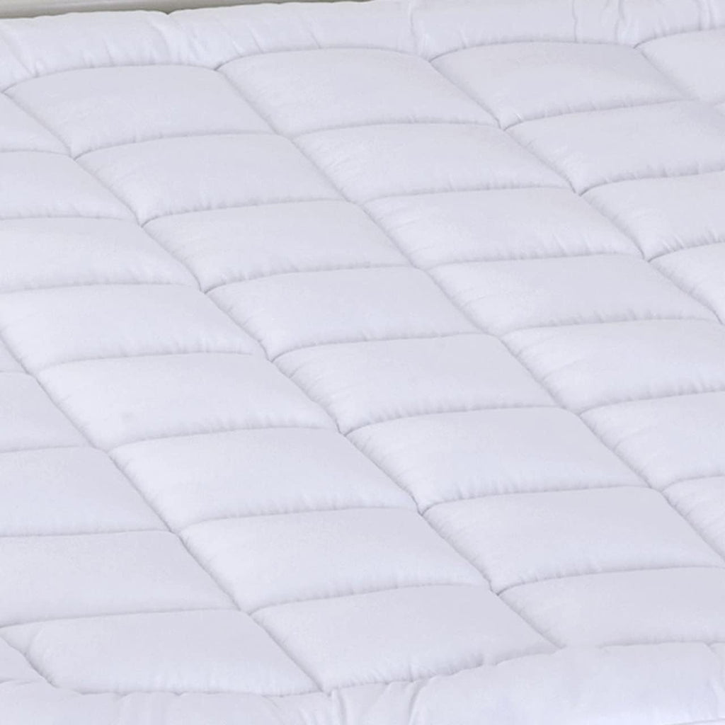 Royal Hotel Bedding Plush Mattress Topper, Split King, Consist of 2 Twin XL Toppers for Adjustable King Bed, 2 Inches Hypoallergenic Overfilled Down Alternative Anchor Bands Mattress Topper