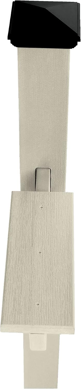 highwood AD-MLBX1-WAE Hazleton Mailbox Post, Whitewash