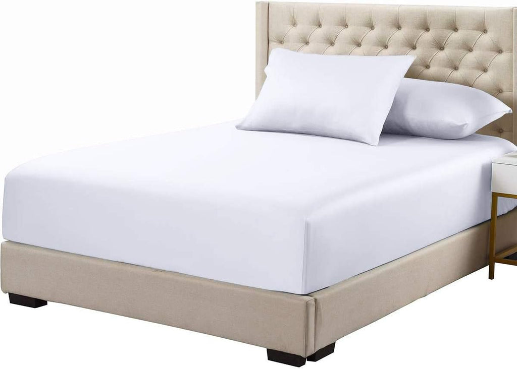 Royal Hotel Bedding 100% Natural Viscose Made from Bamboo Sheets, Soft Cooling Sheets, Breathable Hotel Sheet and Pillow Cases, 5 Piece Set - Adjustable California King Size - Split-Cal-King - Red