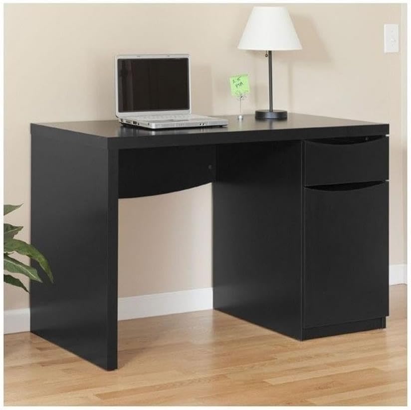 Bush Home Montrese Computer Desk in Classic Black