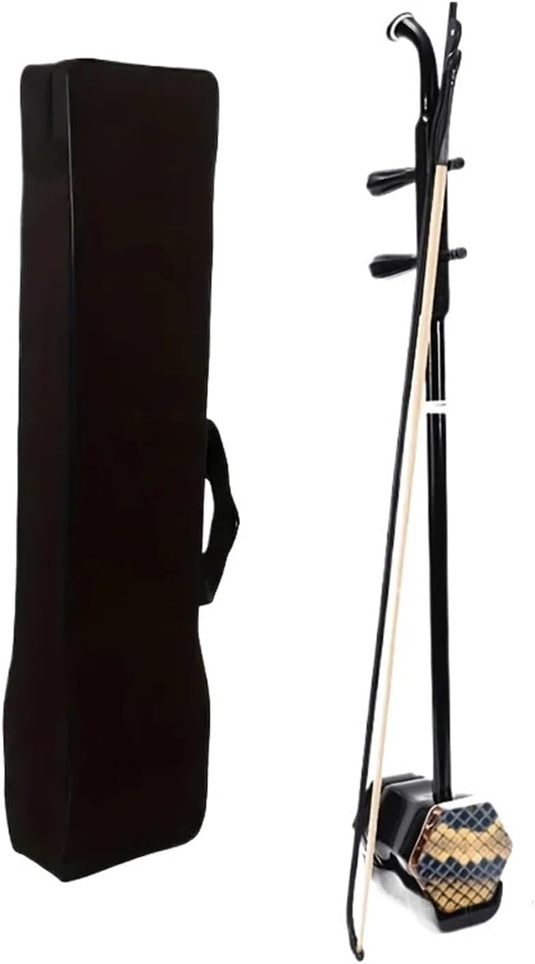 32-Inch Beginner's Erhu - Handcrafted Traditional Chinese Musical Instrument with, Zero Animal Harm, International Compliance, Worry-Free Sound, Includes Protective Case