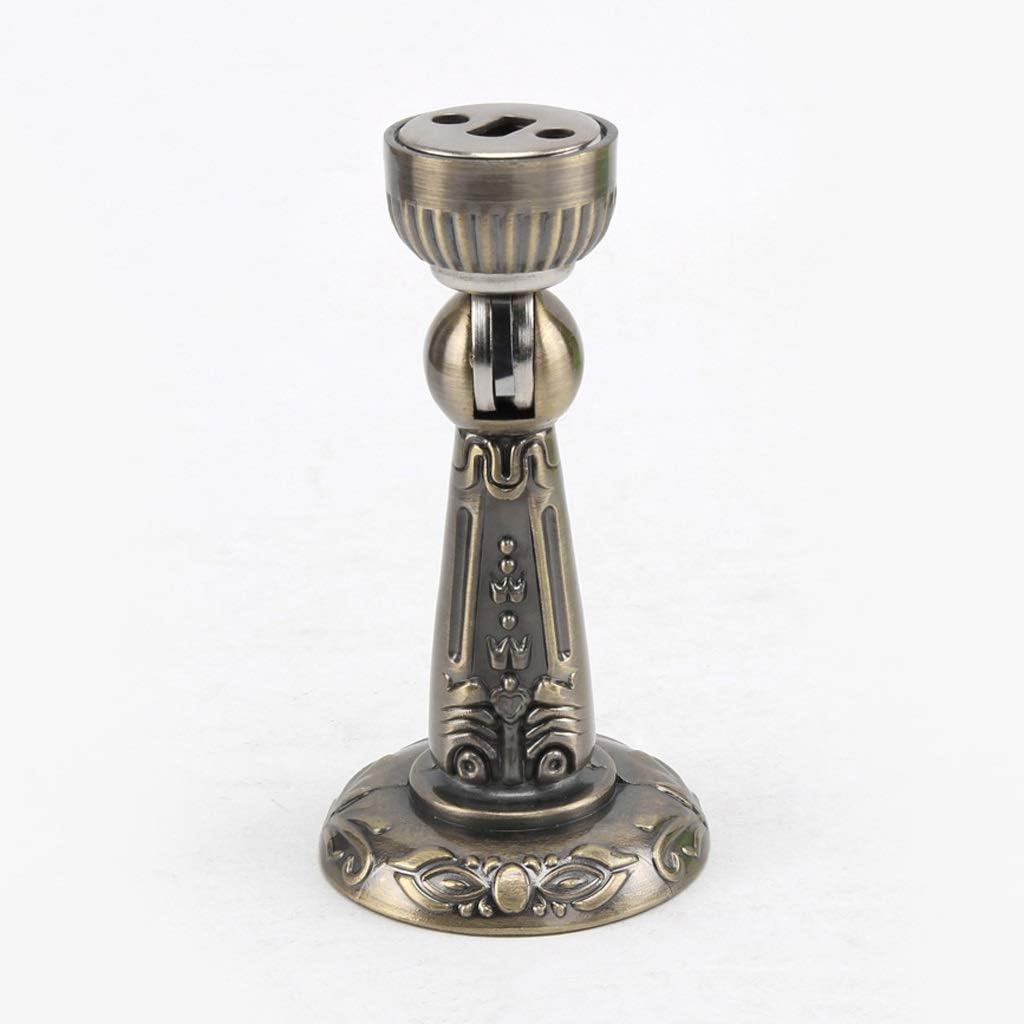 Vintage Bronze Zinc Alloy Magnetic Door Stopper Holder Grab Floor Wall Mounted Door Stop Door Hardware