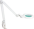 Neatfi XL Bifocals 1,200 Lumens LED Magnifying Lamp with Clamp, 3 Light Modes, Correlated Color Temperature Control (3000K-4500K-6000K), 12W, 120 Pcs SMD LED (White, 6 Inch Lens)