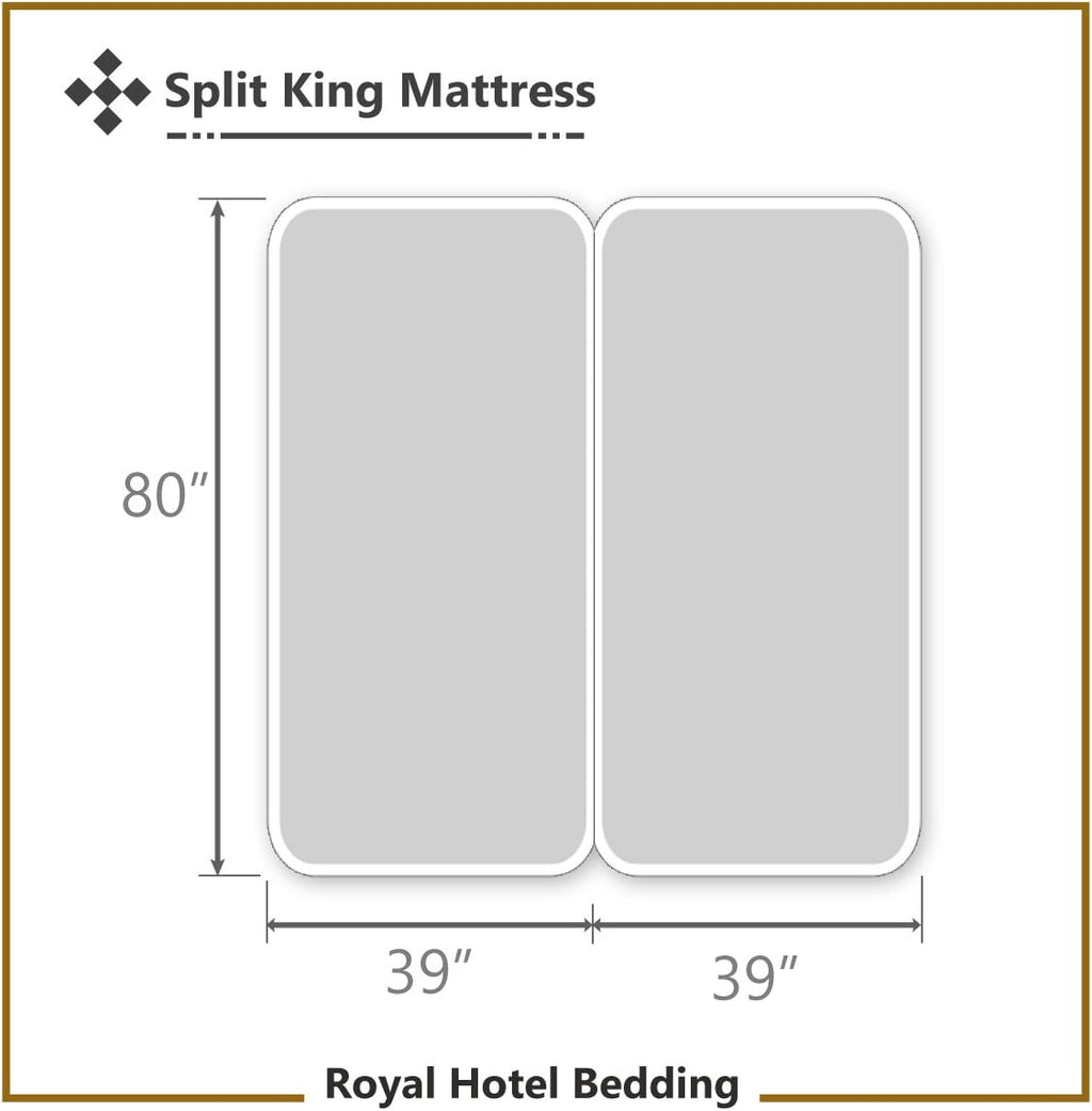 Royal Hotel Bedding 100% Natural Viscose Made from Bamboo Sheets, Soft Cooling Sheets, Breathable Hotel Sheet and Pillow Cases, 5 Piece Set - Adjustable King Size - Split-King - Red