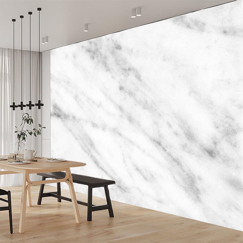 ELGADO Marble Photos Wall Mural, Retro Fashion Murals High Resolution Pictures Poster,Large Wallpaper Mural Wall Decor for Bedroom Living Room Tv Background Room Decor,116' W x91 H