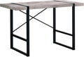 Monarch Specialties Laptop Table for Home & Office-Study Computer Desk-Industrial Style-Metal Legs, 48' L, Taupe Reclaimed