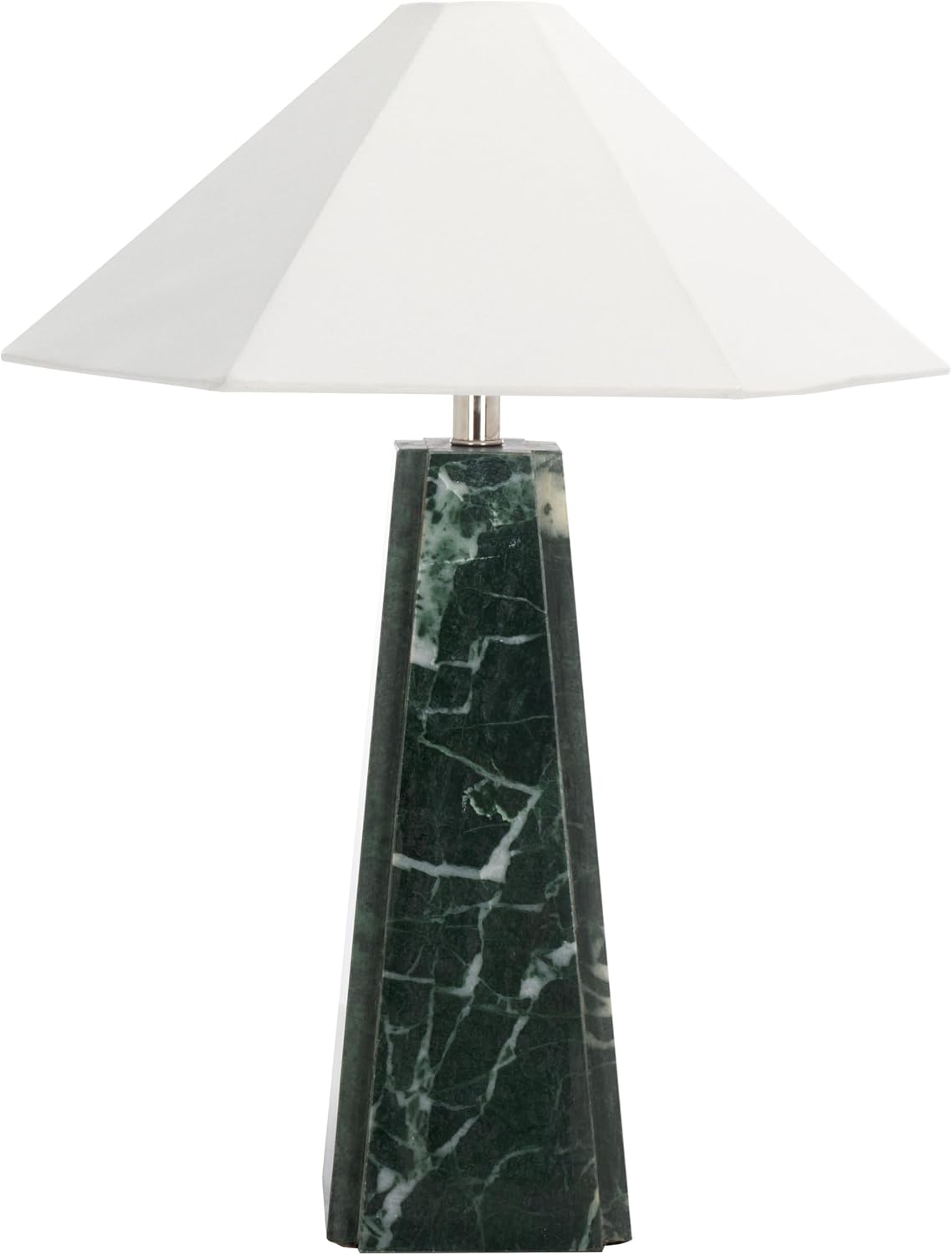 SAFAVIEH Lighting Collection Rylan Green Marble 25-inch Table Lamp for Bedroom, Living Room, Home Office, Desk, Nightstand