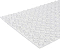 Bumper Specialties Self Adhesive Bumper Feet 0.50' x 0.14' (12.7mm x 3.5mm) Clear Recessed Soft Polyurethane Pads for Cabinet Door Sound Dampening, 5,000 Pieces per Box, BS18SD