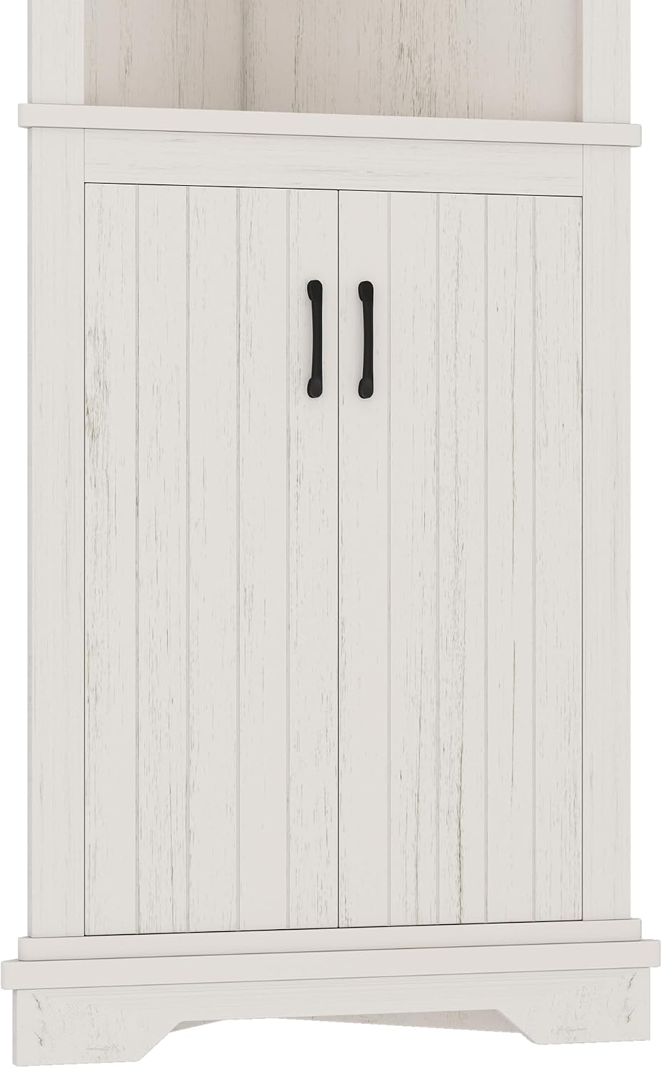 Bellemave Triangle Corner Storage Cabinet, 69.4'' H Tall Bathroom/Kitchen Cabinet with Doors & Shelves, Space-Saving Furniture for Small Spaces (Beige)