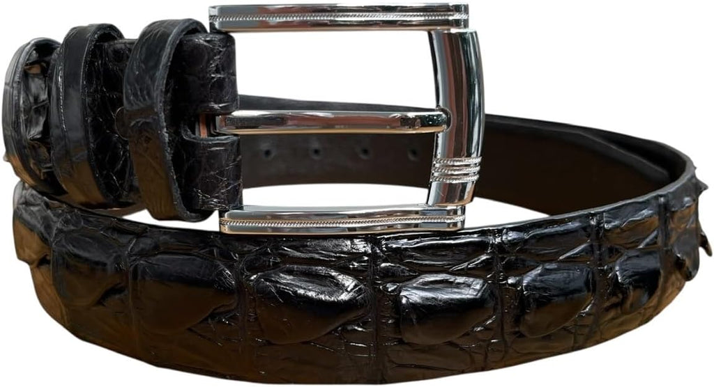 Genuine Alligator Leather Belts for men, Real Crocodile Men's Belts, Strap Width 1.5'