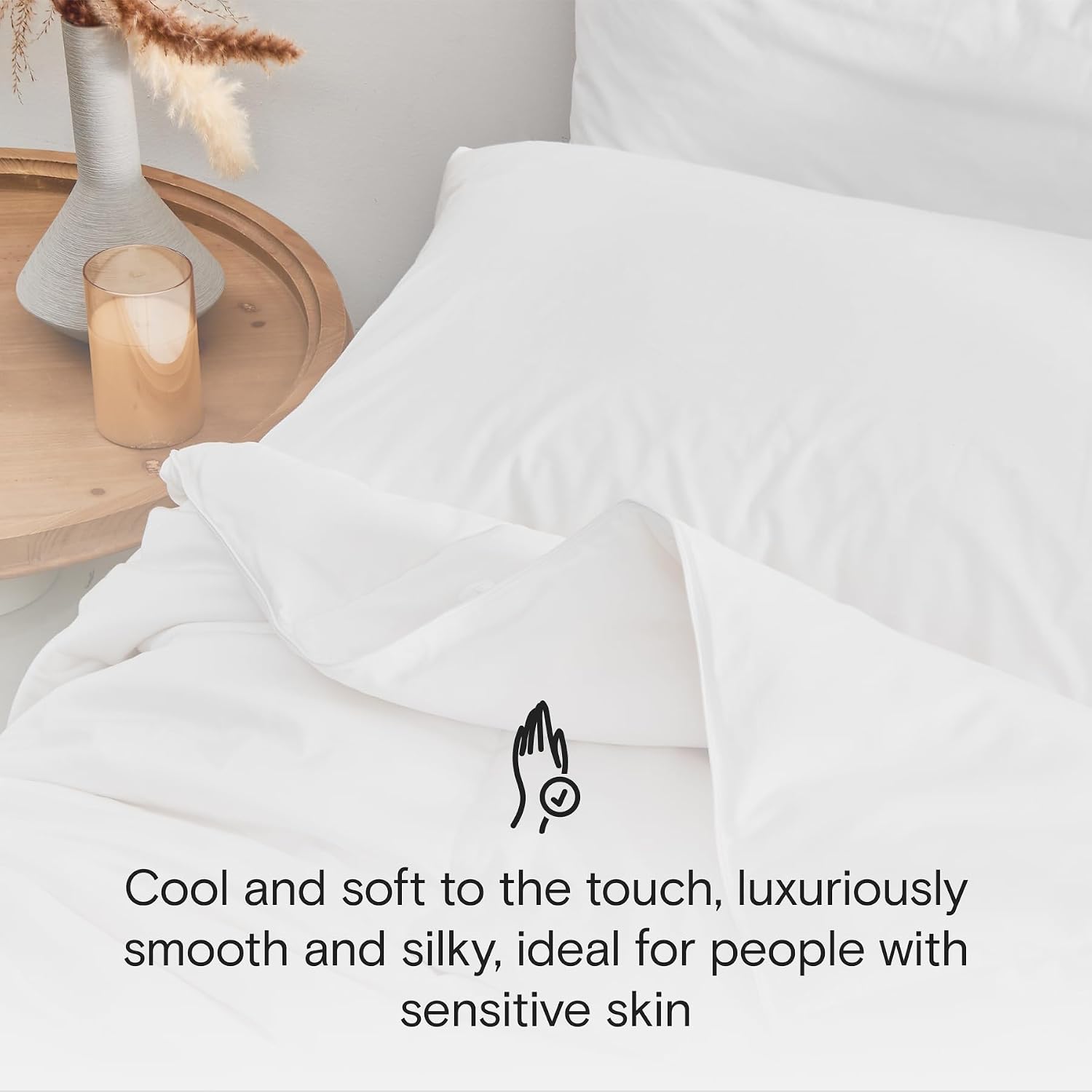 DOZ All Season Cooling Comforter, 100% Viscose Derived from Bamboo, Breathable, Lightweight, Soft, Down Alternative Duvet Insert, 8 Loops, 106'x90' (King/Cal King)