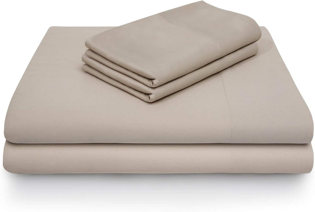 MALOUF 100% Rayon from Bamboo Sheet Set, Split King, Driftwood