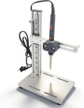 Vertical Heat Pressing Machine, Vertical Heat Set Insert Tool, Multi-Directional Adjustment, with Heat Set Tips M2-M8, for Plastic and 3D Printing Components