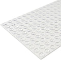 Bumper Specialties Self Adhesive Bumper Feet 0.50' x 0.14' (12.7mm x 3.5mm) Clear Cylindrical Soft Polyurethane Pads for Cabinet Door Sound Dampening, 5,000 Pieces per Box, BS01SD