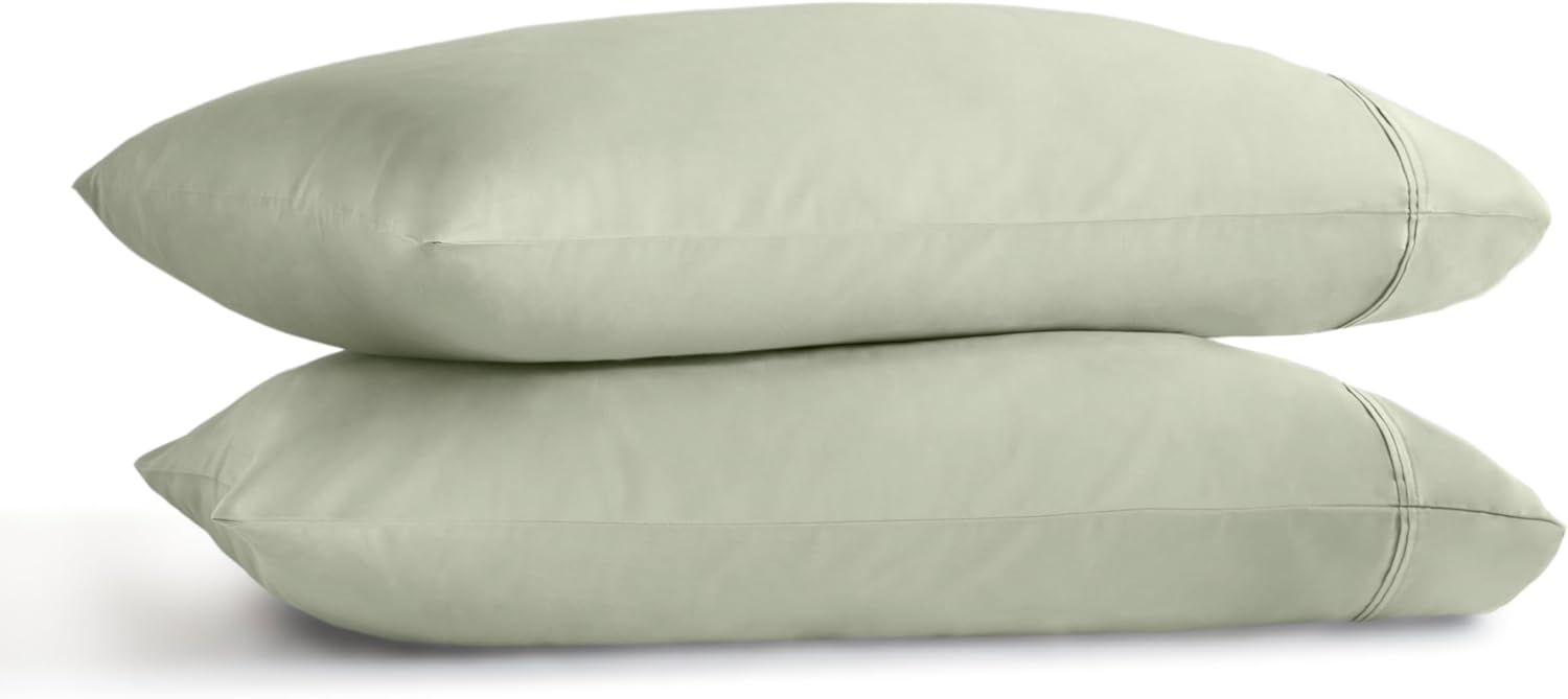 Harbor House Luxury 100% Egyptian Cotton Sheet Set, 400 Thread Count Sateen Weave, Soft & Breathable Bed Sheets with Deep Pocket, 4-Piece Cal King Bedding Set, Sage