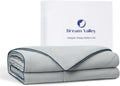 Dream Valley® Outlast® Deepsleep Cooling Comforter, Full/Queen Size, NASA-Grade Space Technology Cooling Blanket for Hot Sleepers Night Sweats, Q-Max > 0.45 Aerocool™ Breathable, Cool Grey, 90'x90'