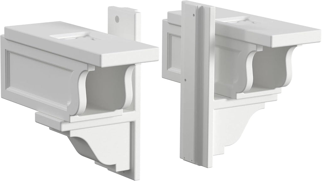 Mayne Rockport Double Arm Mail Post - White - 18in L x 23in W x 56.5in H - Standard Post, 2x Paper Holder Arms (5811-W)