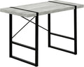 Monarch Specialties Laptop Table for Home & Office-Study Computer Desk-Industrial Style-Metal Legs, 48' L, Gray Reclaimed