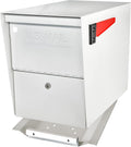 Mail Boss 7209 Package Master Curbside Locking Security Mailbox, Alpine White