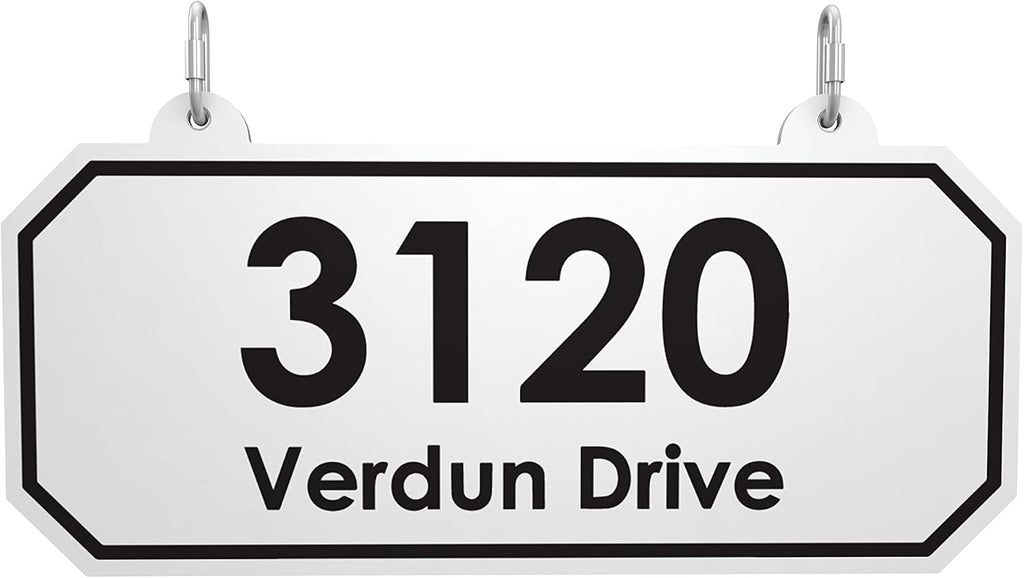 4Ever Products The Jackson Complete Mailbox System - Vinyl/PVC Post (Includes Mailbox) Decorative Curbside Postal Solution with Classic Traditional Style and Hanging Address Plate (White Mailbox)