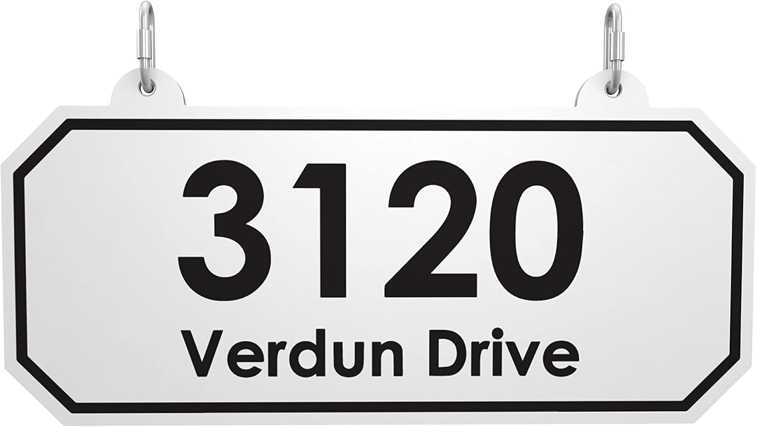 4Ever Products The Jackson Complete Mailbox System - Vinyl/PVC Post (includes Mailbox) Decorative Curbside Postal Solution with Classic Traditional Style and Hanging Address Plate (Black Mailbox)