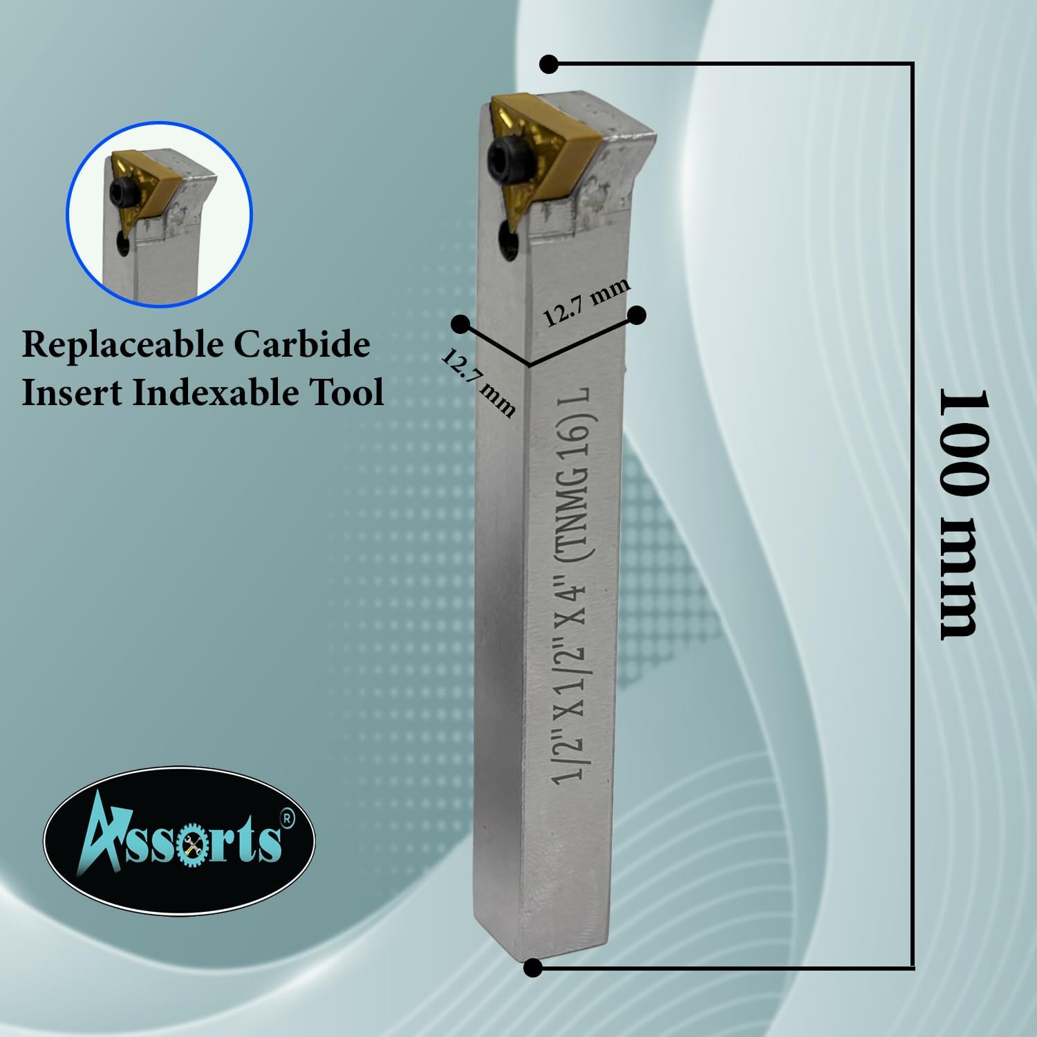 Large head size 4' Inch/ 100 mm diameter Fly cutter with Carbide Indexable tip facing tool (R8 Shank (7/16 UNF Drawbar))