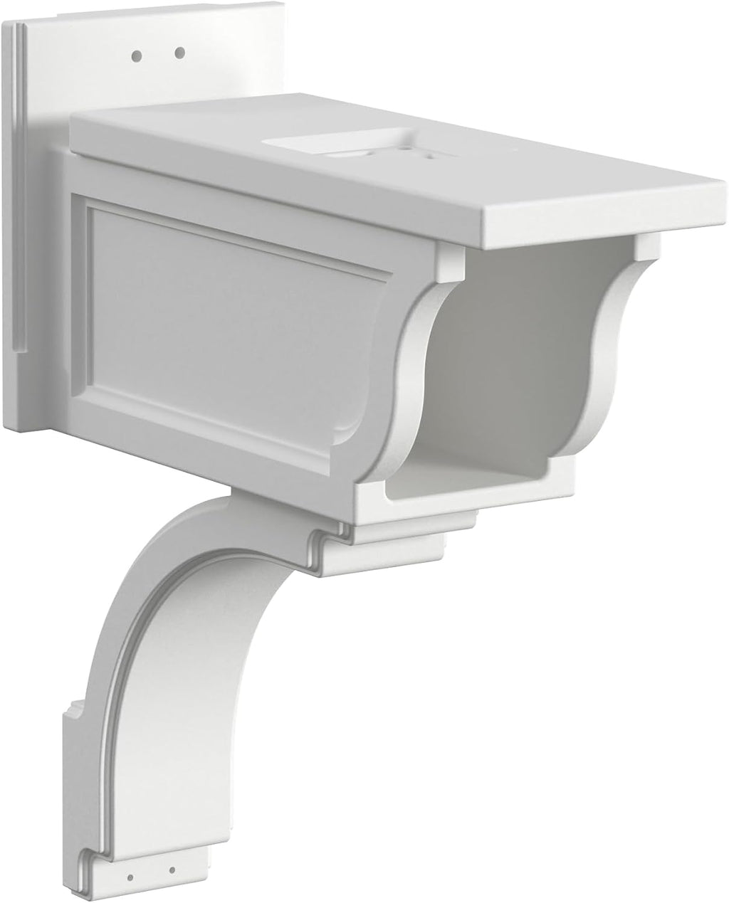 Mayne Inc. Liberty Single Arm Mail Post - White - 31in L x 14in W x 64in H - Liberty Post & Arm, Hardware Kit (5805-W)