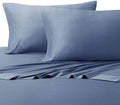 Royal Hotel Bedding Soft Hotel Cooling Sheets for Hot Sleepers, 5PC Organic Viscose Derived from Bamboo Sheets, Sheet and Pillow Cases Set - Deep Pocket (Split Cal-King - Periwinkle)