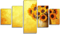 Vase Diamond Art 5 Piece Diamond Painting Sunflower 5D DIY Full Round Drill Dimond Art Paintings Rhinestones Crafts for Adults Gem Painting for Home Decor, Large Artwork for Wall 40 x 80 Inch,Model441