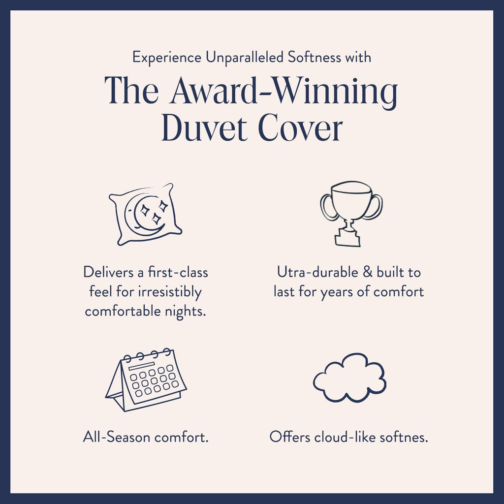 Brooklinen Luxury Sateen Duvet Cover Set - 100% Cotton, Full/Queen Size in Pebble - Includes 1 Duvet Cover and 2 Standard Pillowcases - Best Full/Queen Duvet Covers
