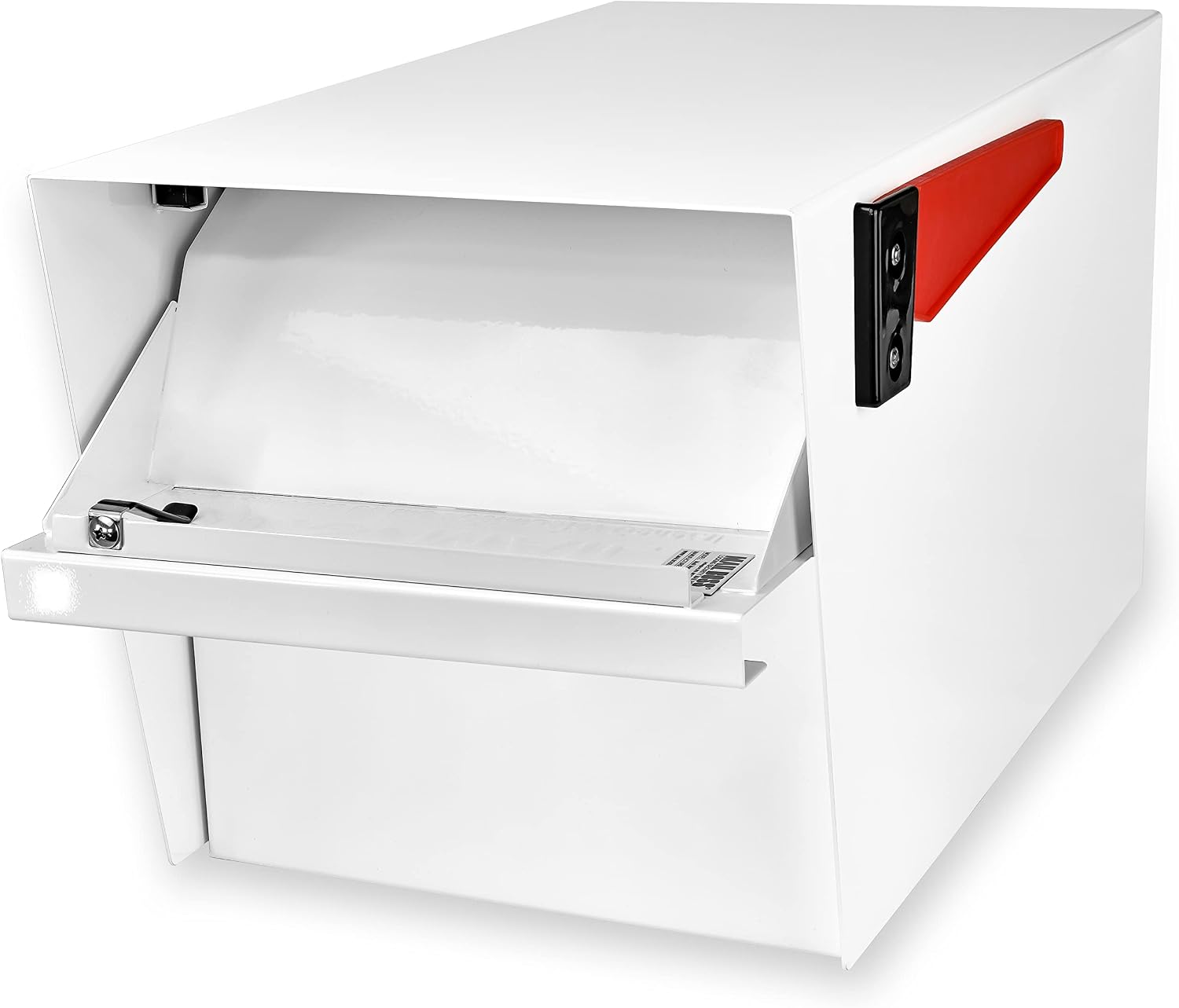 Mail Boss 7529V Mail Manager Street Safe Locking Security Mailbox, Alpine White