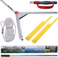 Jenlis Weed Razer Express, Lake Weed Cutter, Compact Aquatic Pond Plant Cutting Tool, Sharp Razor Blades Shear Cattail, Reed, Phragmites Lilly & Chara Algae, 30' Inch Cut Width, 25 Foot Throw Rope