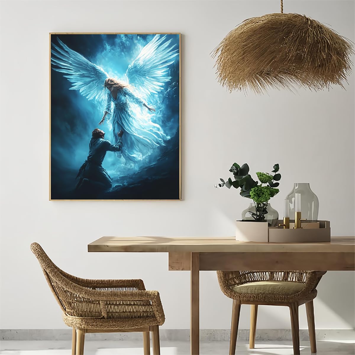 Angel Dimond Painting Kit, Demon Diamond Art Kits for Adults DIY 5D Full Square Dirll Crystal Dots Gem Art Paintings Embroidery Crafts Picture Beginners, Home Wall Decor, Gifts for Women 40x54in g4-7A