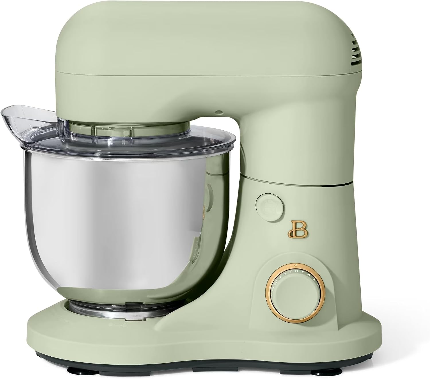 3.5 Qt Stand Mixer, 300W Powerful Motor, Tilt-Head Design with Stainless Steel Bowl, 12 Speeds, Includes Dough Hook Whisk Beater for Baking Mixing (Sage Green)