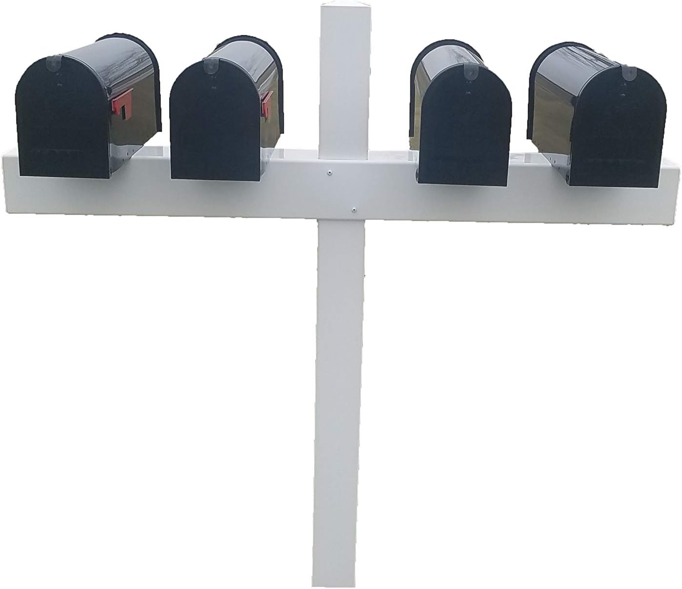 for 4 Mailboxes, 54-in x 54-in, Heavy Duty, White, Vinyl Sleeve (mailboxes not Included)