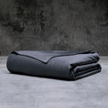 LUXOME Luxury Duvet Cover | Oversized Fit | 100% Viscose from Bamboo | Silky Soft Feel | Thermal-Regulating | 2X Cover Ties | Full/Queen - 90'x98' | Charcoal