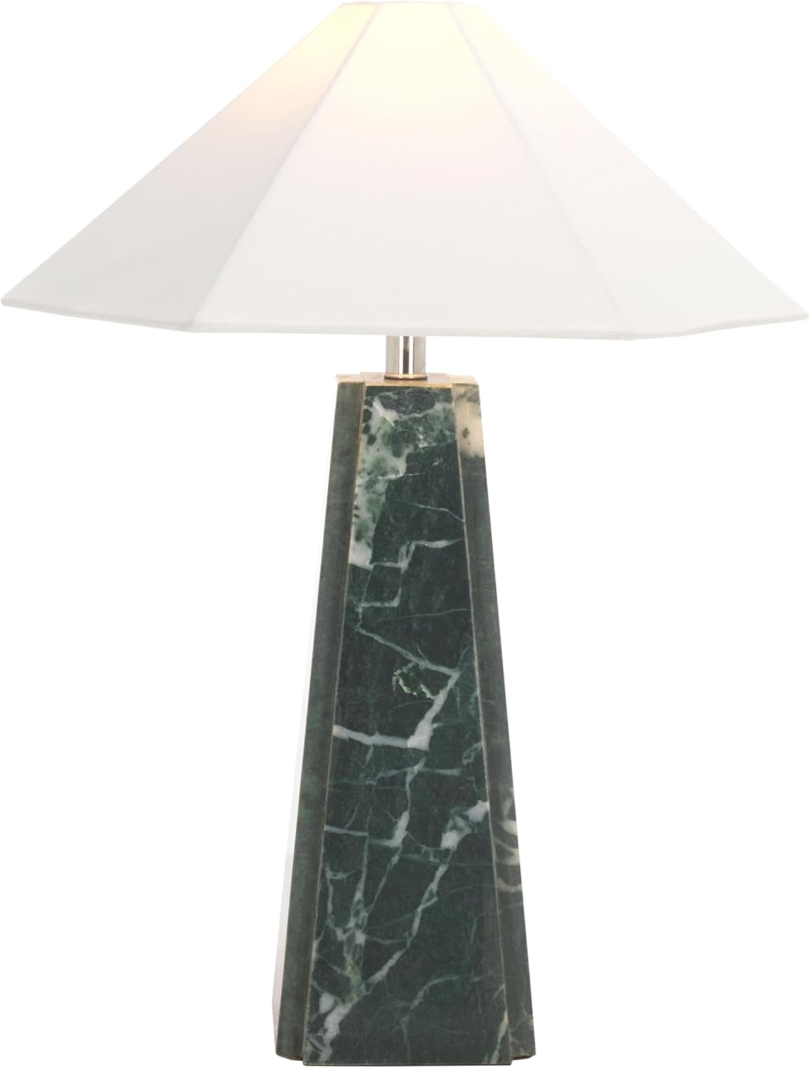 SAFAVIEH Lighting Collection Rylan Green Marble 25-inch Table Lamp for Bedroom, Living Room, Home Office, Desk, Nightstand