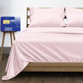THREAD SPREAD Queen Sheet Set, Luxury 1000 Series Paradise Collection 100% Egyptian Cotton Bed Sheets Queen Size (6 PC, Blush), Silky Soft, Cooling, Sateen Weave, 16' Deep Pocket Hotel Sheet Set