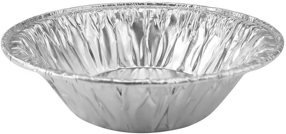 KitchenDance Disposable Aluminum Foil Tart Pan - 3' Round Aluminum Foil Individual Pie Pans for Pies, Tarts - Perfect for Baking, Cooking, - 301, 1000