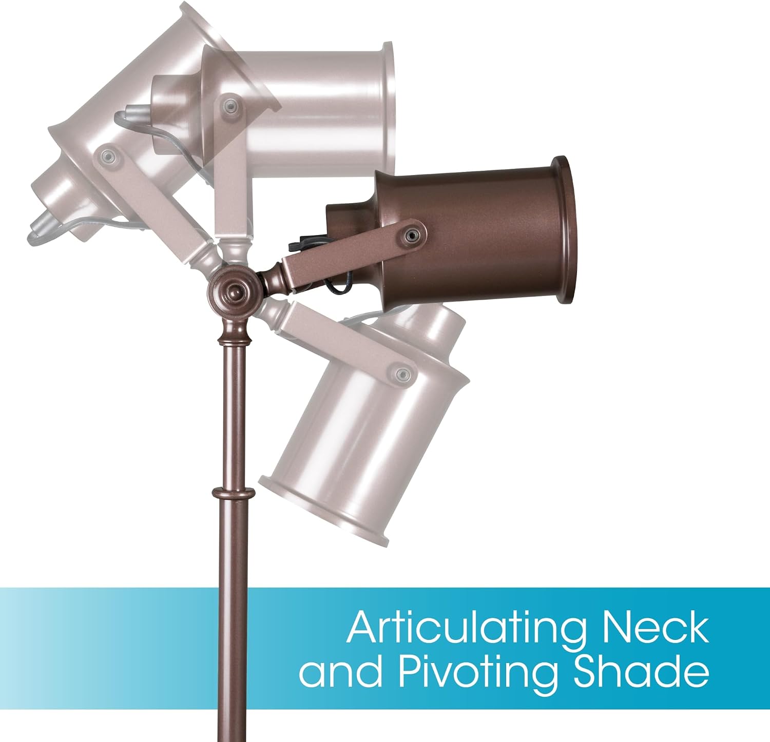 OttLite Restore LED Desk Lamp with 2.1A USB Port, Bronze