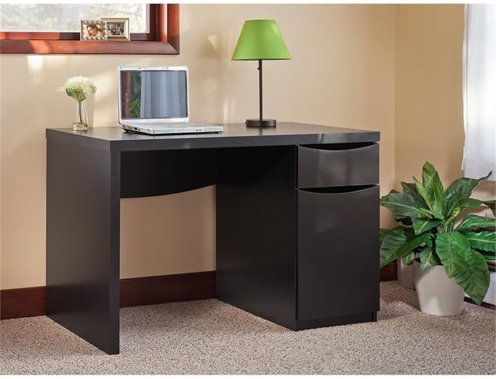 Bush Home Montrese Computer Desk in Classic Black