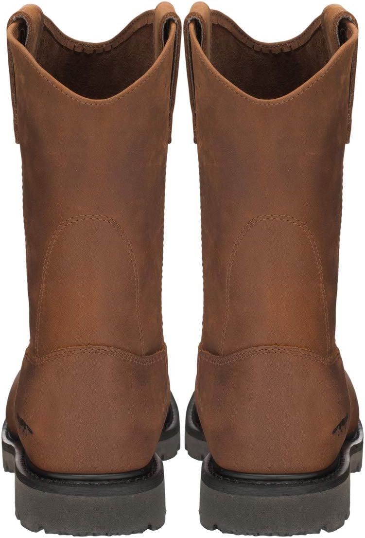 Golden Fox Men's Leather Wellington Farm & Construction Rigger Work Boots