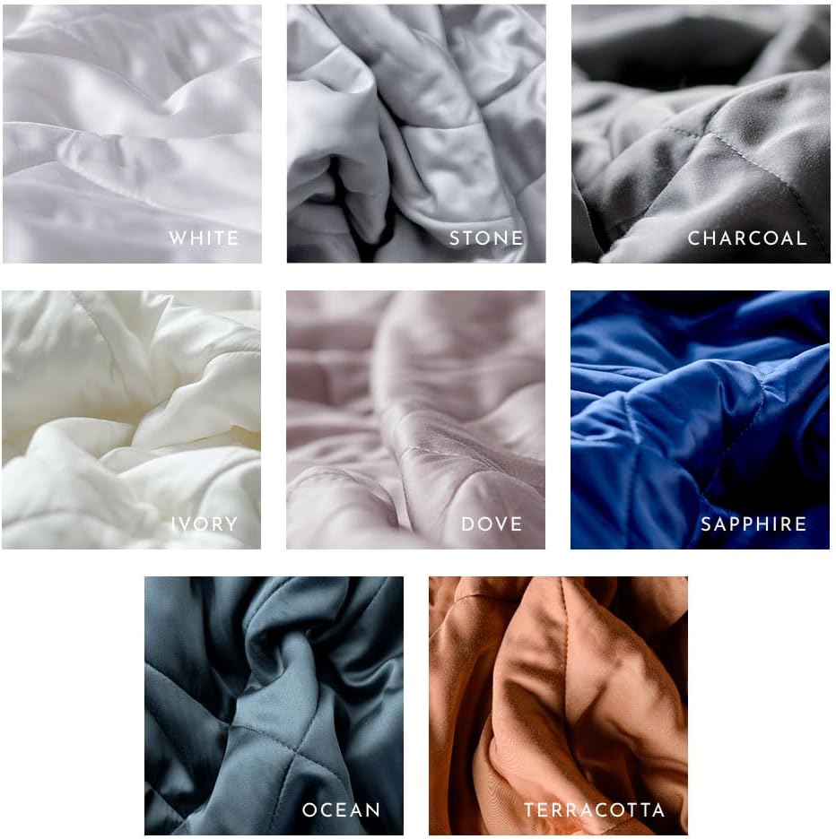 LUXOME Lightweight Blanket | 100% Rayon (Viscose) from Bamboo Fabric & Fill | King/Cal King - 98'x92' | Thermal-Regulating | Stone