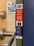 50 Pack. America's #1 LockdownMagnet Used in Over 2,500 Schools. Rapid LockdownMagnet for Faster & Safer School Lockdowns. Strongest Magnet is 9' Tall and 40 mil Thick. Non-tearable. Long Lasting.