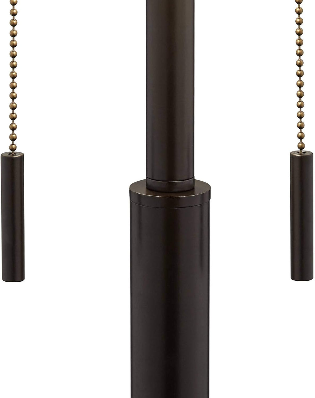 Franklin Iron Works Bernie Industrial Nightstand Table Lamp 25' High Set of 2 with Hotel Style USB Charging Port Rich Bronze Metal Fabric Drum Shade for Living Room Desk Bedroom House Bedside Home