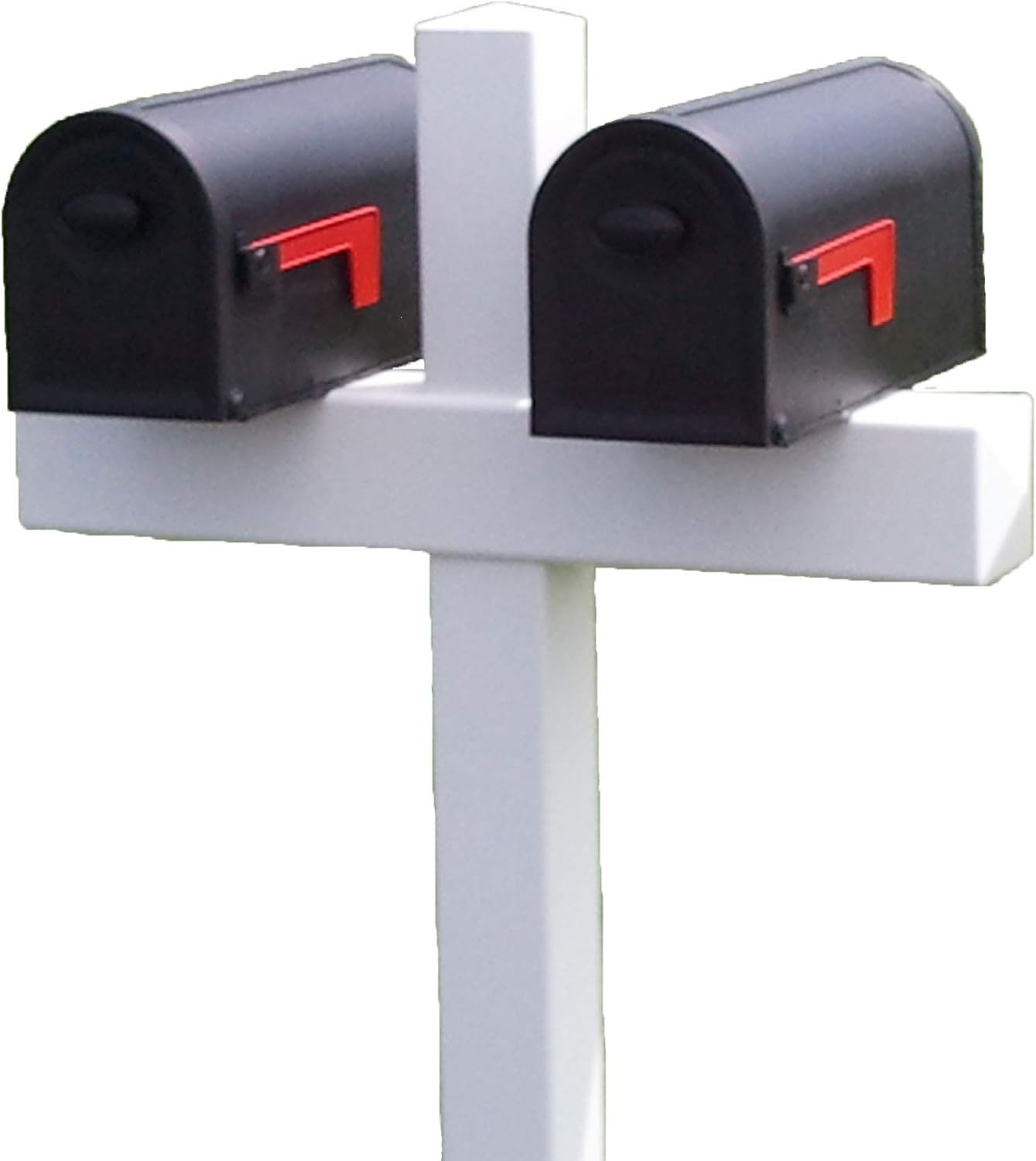 Double 54-in x 31-in Heavy Duty White Vinyl Mailbox Post Sleeve (mailboxes not Included)